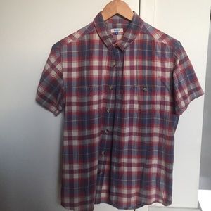 Apc Madras short sleeve button up shirt